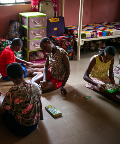 This is the girl's room at Land of Hope Children's Center